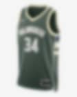 Low Resolution Ανδρική φανέλα Nike Dri-FIT NBA Swingman Μιλγουόκι Μπακς Icon Edition 2022/23