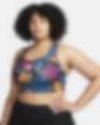 Low Resolution Nike Dri-FIT Swoosh Icon Clash Women's Medium-Support Non-Padded Allover Print Sports Bra