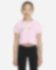 Low Resolution Nike Sportswear verkürztes Tanz-T-Shirt für ältere Kinder (Mädchen)