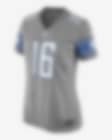 Women's Nike Jared Goff Silver Detroit Lions Game Jersey Size: Medium