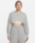 Low Resolution เสื้อคอกลมเอวลอยผ้าเฟรนช์เทรีผู้หญิง Nike Sportswear