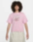Low Resolution Nike Sportswear-T-shirt med firkantet snit til kvinder