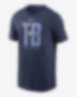 Low Resolution Tampa Bay Rays Team Scoreboard Men's Nike MLB T-Shirt