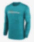 Nike Dri-FIT Sideline Velocity (NFL Miami Dolphins) Men's Long-Sleeve  T-Shirt