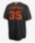 Men's San Francisco Giants Brandon Crawford Nike Black Alternate Replica  Player Name Jersey