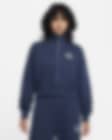Low Resolution Sudadera de tejido Fleece oversized cropped de medio cierre para mujer Nike Sportswear