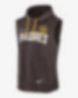 Low Resolution Nike Athletic (MLB San Diego Padres) Men's Sleeveless Pullover Hoodie