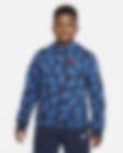 Low Resolution Sudadera con capucha sin cierre para niños talla grande Nike Sportswear Club Fleece (talla extendida)