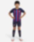 Low Resolution FC Barcelona 2022/23 Home Fußballtrikot-Set für jüngere Kinder