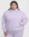 Low Resolution Γυναικείο φούτερ με κουκούλα σε φαρδιά γραμμή Nike Sportswear Phoenix Fleece (μεγάλα μεγέθη)