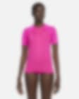 Low Resolution Nike Women's Sport Mesh Short Sleeve Zip Hydroguard