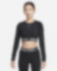 Nike Pro 365 Women's Dri-FIT Cropped Long-Sleeve Top. Nike JP