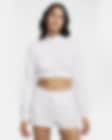 Low Resolution Playera de cuello redondo de French Terry cropped para mujer Nike Sportswear Chill Terry