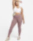 Low Resolution Nike Universa közepes tartást adó, középmagas derekú, teljes hosszúságú női leggings zsebekkel