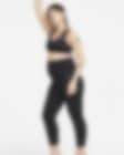 Low Resolution Damskie ciążowe legginsy 7/8 z wysokim stanem i kieszeniami zapewniające delikatne wsparcie Nike Zenvy (M)