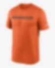 Men's Nike Orange Denver Broncos Legend Wordmark Performance T-Shirt Size: Medium