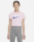 Low Resolution Playera recortada para niña talla grande Nike Sportswear