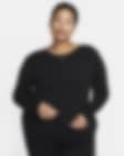 Low Resolution Tajt, långärmad topp Nike Sportswear Chill Knit med ribbstickning och djup ringning bak för kvinnor (Plus Size)