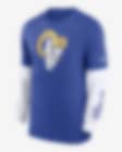 Nike Men's Los Angeles Rams Alternate Royal Hooded Long Sleeve T-Shirt