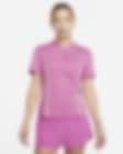 Low Resolution Nike Air Dri-FIT Women's Short-Sleeve 1/4-Zip Running Top