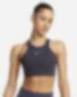 Low Resolution Nike Swoosh Sport-BH mit mittlerem Halt, Polster und hohem Ausschnitt für Damen