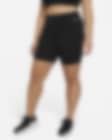 Low Resolution Nike One Women's Mid-Rise 18cm (approx.) Bike Shorts (Plus Size)