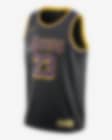 LeBron James Los Angeles Lakers Nike Earned Edition Swingman Jersey Medium