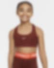 Low Resolution Stanik sportowy dla dużych dzieci (dziewcząt) Nike Swoosh