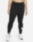 Low Resolution Nike Sportswear Essential-Swoosh-leggings med mellemhøj talje til kvinder (plus size)