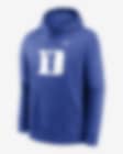 Low Resolution Sudadera con gorro sin cierre universitaria Nike para hombre Duke Blue Devils Primetime Evergreen Club Primary Logo