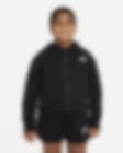 Low Resolution Nike Sportswear Club Fleece Hoodie mit durchgehendem Reißverschluss für ältere Kinder (Mädchen) (erweiterte Größe)