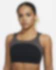 Nike Yoga Indy GRX Dri-FIT light support suports bra in black