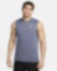 Low Resolution Nike Men's Heathered Sleeveless Hydroguard Swim Shirt