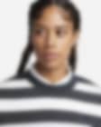 Nike Sportswear Phoenix Fleece Women's Over-Oversized Striped Crew-Neck  Sweatshirt.