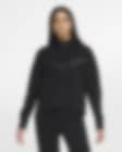 Low Resolution Γυναικεία μπλούζα με κουκούλα και φερμουάρ Nike Sportswear Tech Fleece Windrunner