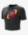 Low Resolution Miami Heat Courtside Women's Nike NBA Cropped Slim T-Shirt