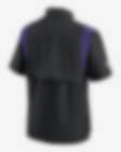 Nike Men's Sideline Coach Lockup (NFL Minnesota Vikings) Short-Sleeve Jacket Black