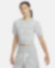 Low Resolution Nike Sportswear Phoenix Cozy Bouclé Women's Slim Cropped Knit Short-Sleeve Top