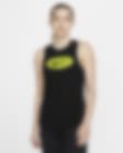 Low Resolution Camiseta de tirantes de entrenamiento de cuello alto para mujer Nike Dri-FIT Icon Clash