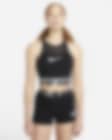 Low Resolution Nike Pro Dri-FIT Grafik-Trainingsoberteil mit verkürztem Schnitt für Damen