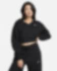Low Resolution Γυναικεία crop μπλούζα με λαιμόκοψη V Nike Sportswear Phoenix Fleece