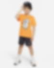 Low Resolution Nike Dri-FIT Blocked Shorts Set Little Kids' Dri-FIT 2-Piece Set