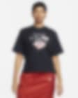Low Resolution Nike Sportswear-T-shirt med firkantet snit til kvinder