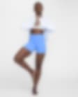 Low Resolution Nike Zenvy enyhe tartást adó, magas derekú, 13 cm-es női kerékpáros rövidnadrág