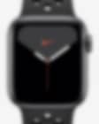 Low Resolution Apple Watch Nike Series 5 (GPS + Mobilfunk) mit Nike Sportarmband Open Box 44-mm-Aluminiumgehäuse in Space Grau