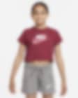 Low Resolution Nike Sportswear Cropped-T-shirt til store børn (piger)