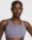 Low Resolution Nike Trail Swoosh On-the-Run Women's Medium-Support Lightly Lined Sports Bra