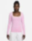 Low Resolution Langærmet Nike Sportswear-overdel med firkantet halsudskæring til kvinder