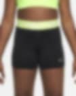 Nike Pro Dri-Fit Move To Zero Training Shorts DA1033-010 Girl's X-Large  Black