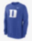 Low Resolution Sudadera de cuello redondo sin cierre universitaria Nike para hombre Duke Blue Devils Primetime Evergreen Logo